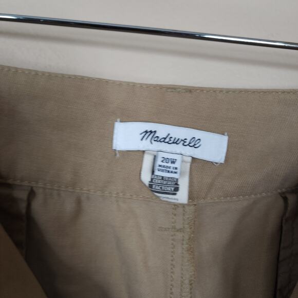 Madewell Plus Harlow Wide-Leg Pants in Seed Khaki Size 20W - Picture 9 of 12